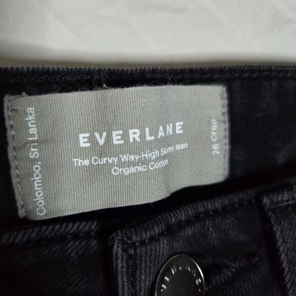 Everlane Black Skinny Crop Jeans - Size 26 - Excellent Pre Owned Condition - Picture 2 of 10